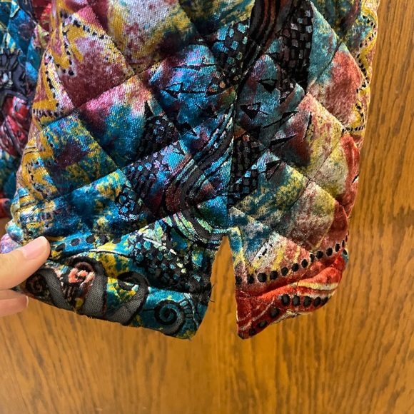 Coldwater Creek Vintage Velvet Vest - Picture 7 of 9